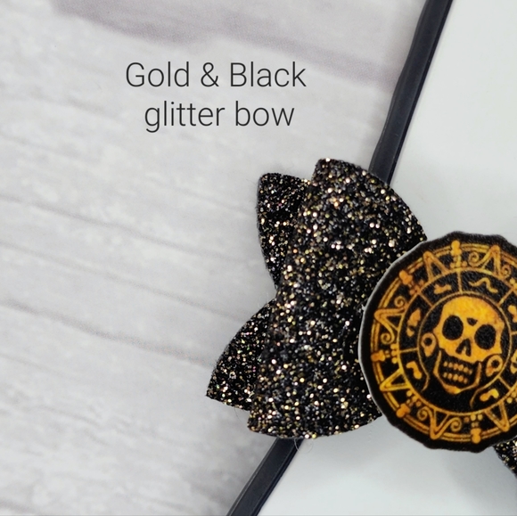 Cursed Pirate Coin Band Bow - Picture 2 of 2